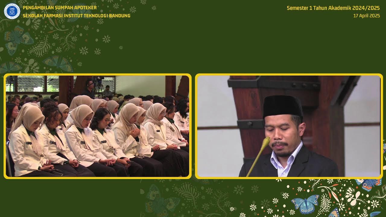 Pengambilan Sumpah Apoteker Sekolah Farmasi ITB Semester I Tahun Akademik 2024/2025