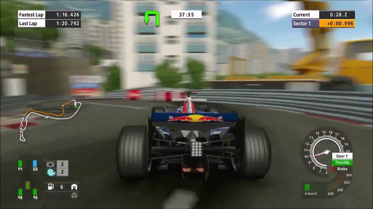 Formula One: Championship Edition (PS3) - David Coulthard Red Bull in Monte Carlo, Part 2