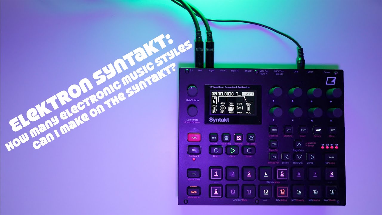How many electronic music genres can I make on the Elektron Syntakt?
