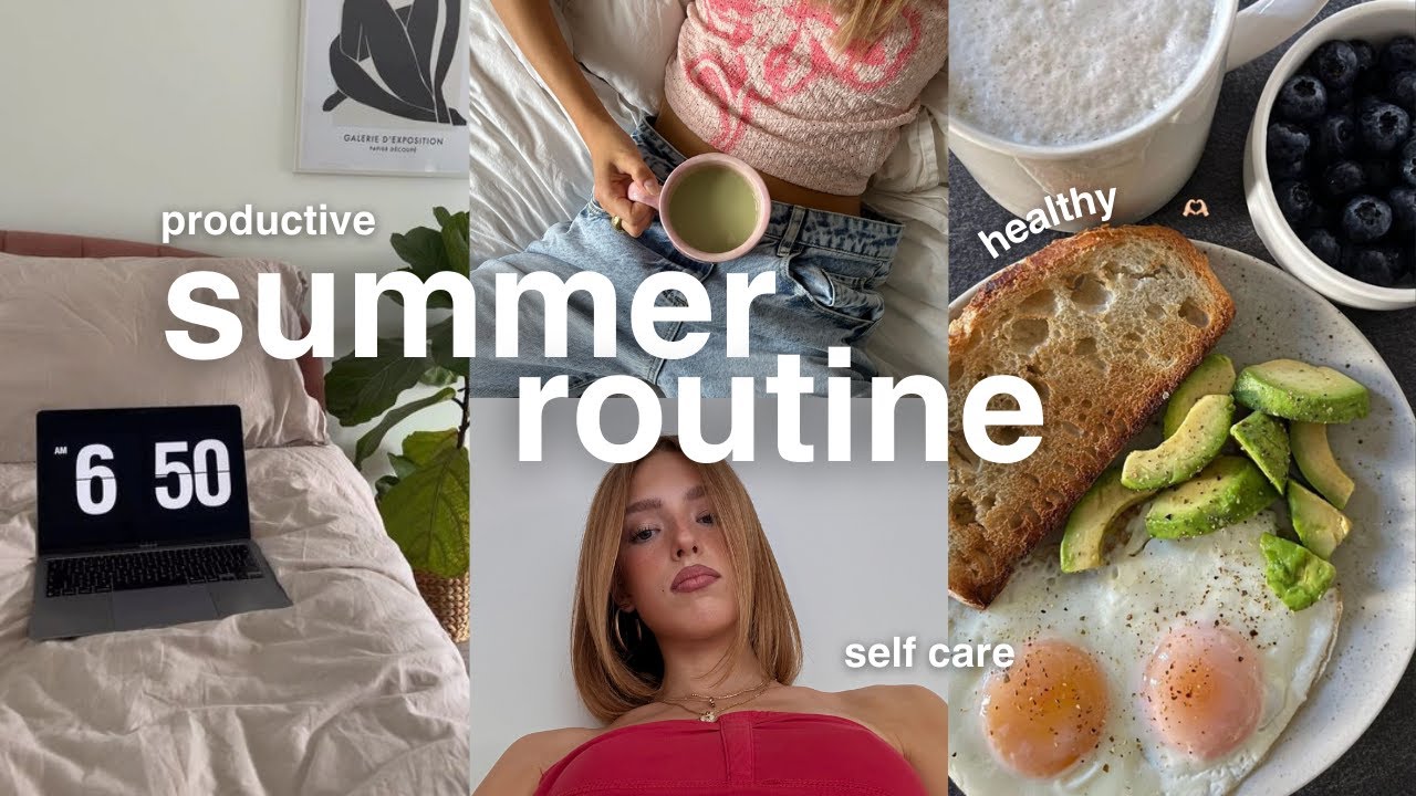 healthy girl 9am summer morning routine 🌷 skincare, grwm & chats
