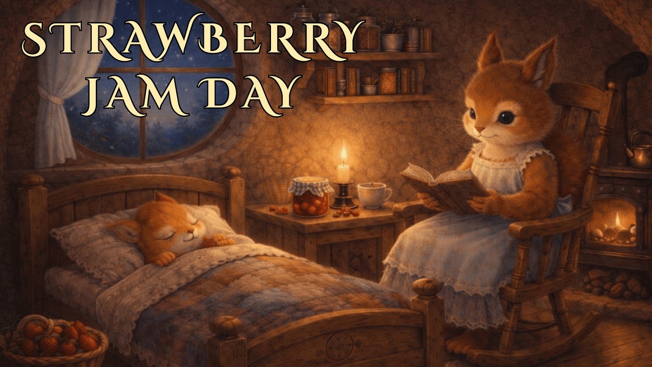 Making Strawberry Jam in The Quiet Forest | Cozy Storybook Music