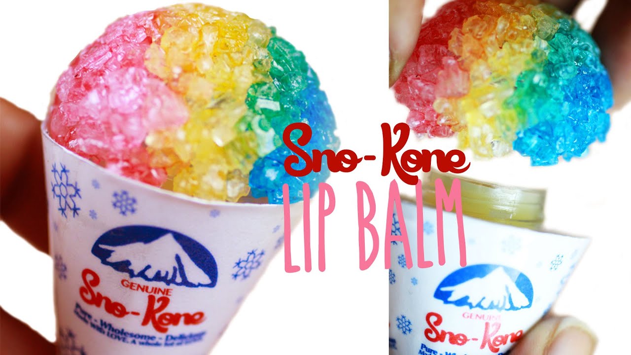 DIY Sno-Cone Lip Gloss - How To Make Peppermint Lip Balm - Resin Tutorial