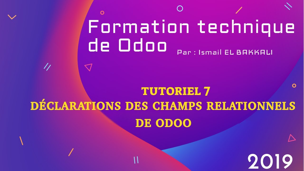 Déclaration des champs relationnels de Odoo