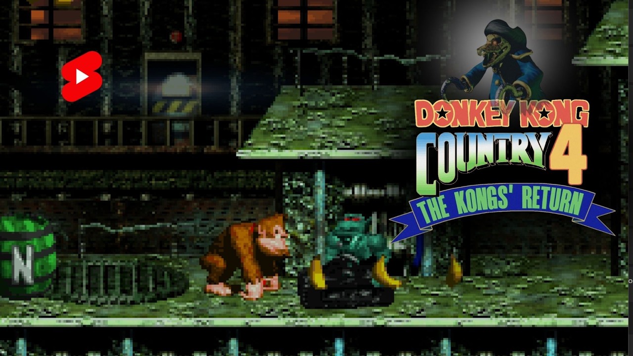 🔴Donkey Kong Country 4: Primeira vez nos novos estágios! #shorts
