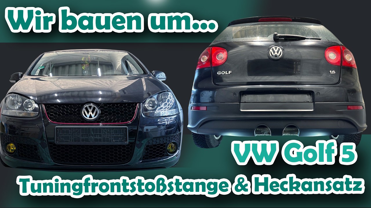Montageanleitung: VW Golf 5 Tuning-Frontsto&szlig;stange & Heckansatz (DM-Autoteile)