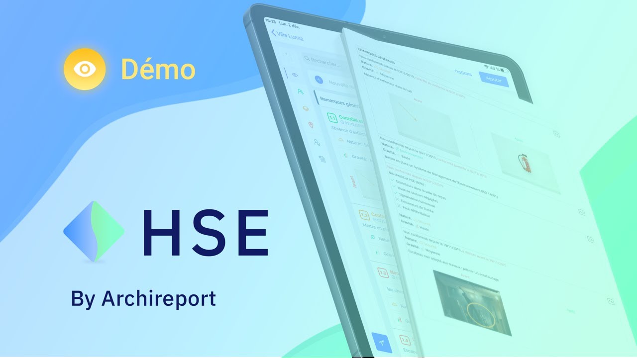 Module HSE Archireport - Les rapports et compte rendu HSE facilités
