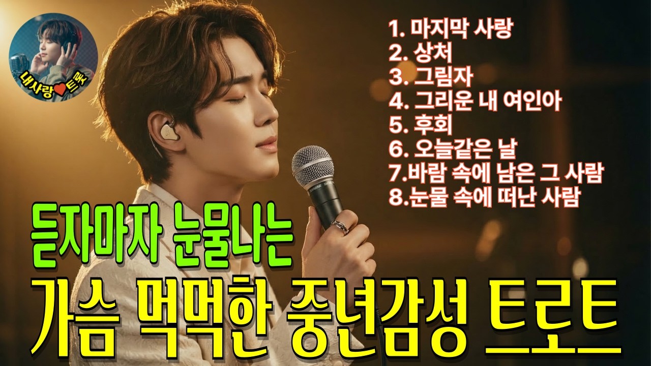📀밤에 듣기 좋은 중년감성 트로트｜들으면 눈물나는 가슴먹먹한 노래모음
