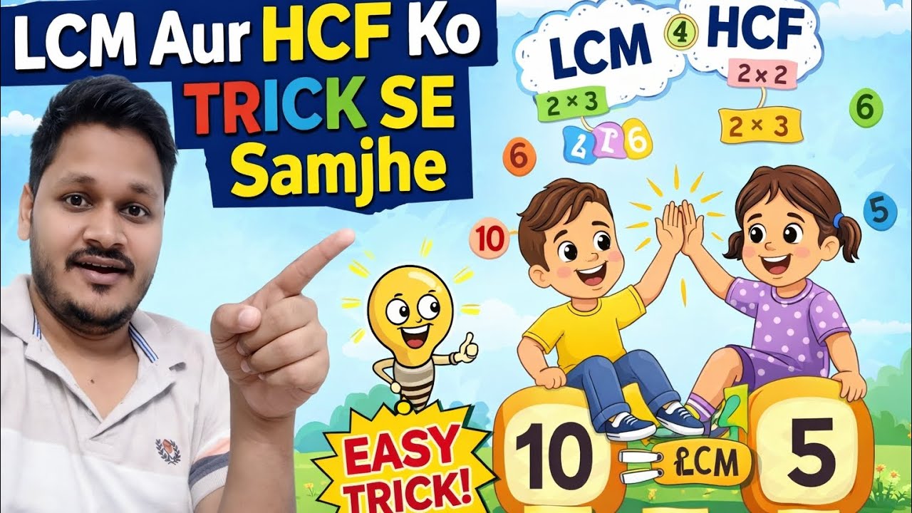 LCM and HCF trick se samjhe ll LCM short cut ll LCM and HCF trick se nikale
