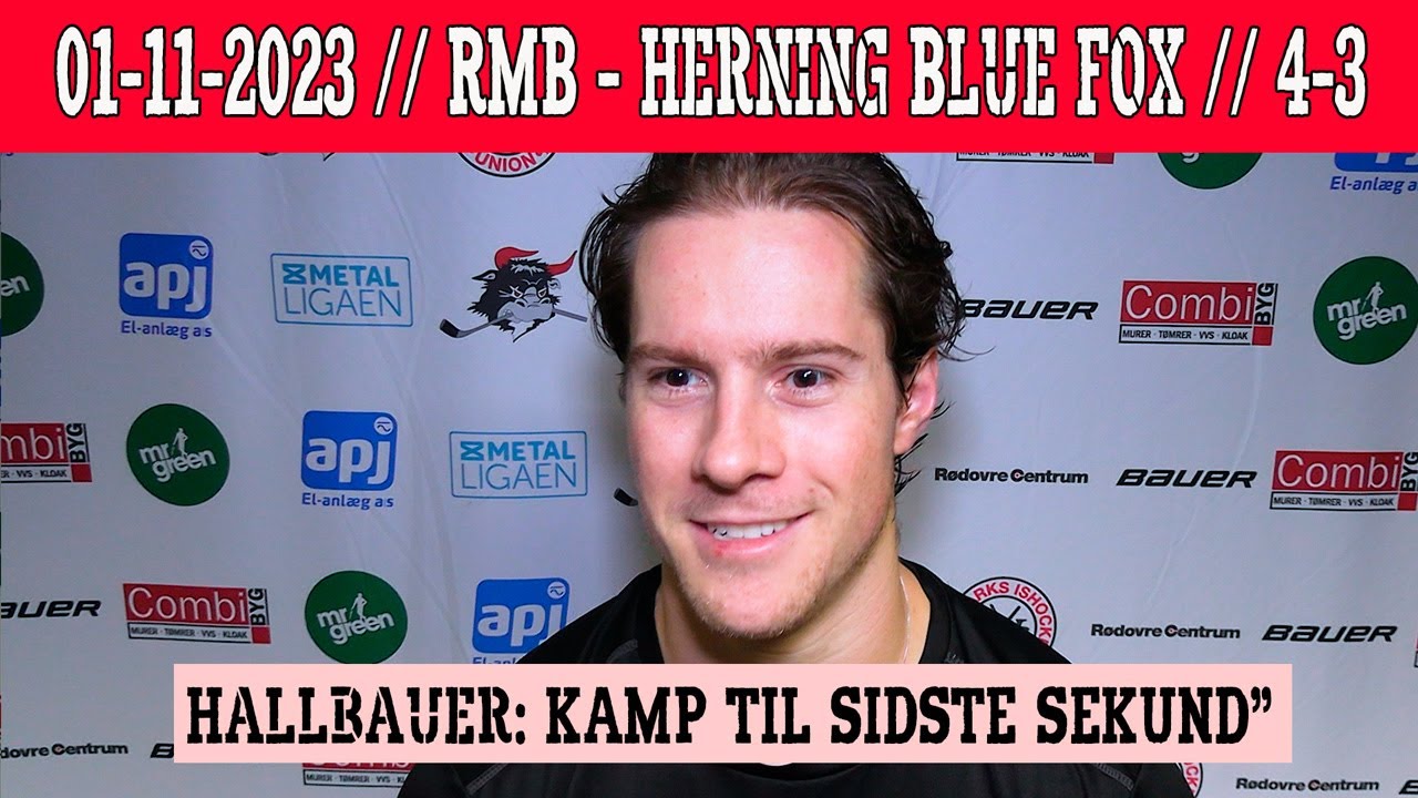 01-11-2023 Rødovre Mighty Bulls - Herning Blue Fox 4-3