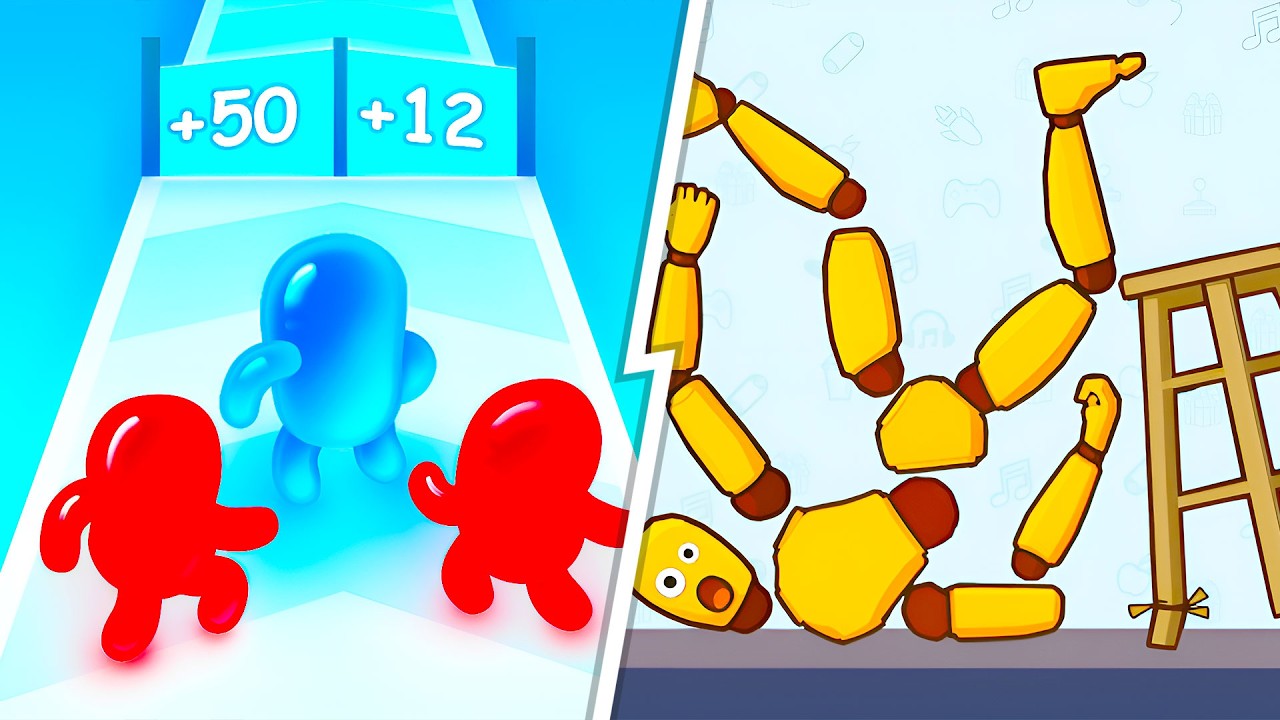 Join Blob Clash 3D  VS Kick & Break -  Full Levels Speedrun Gameplay (Android & iOS) Ep 923