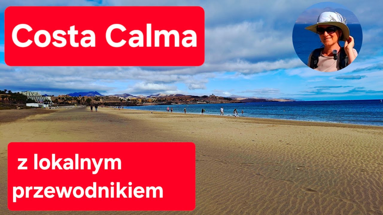 Costa Calma spacer po okolicy z lokalnym przewodnikiem.  Fuerteventura. 