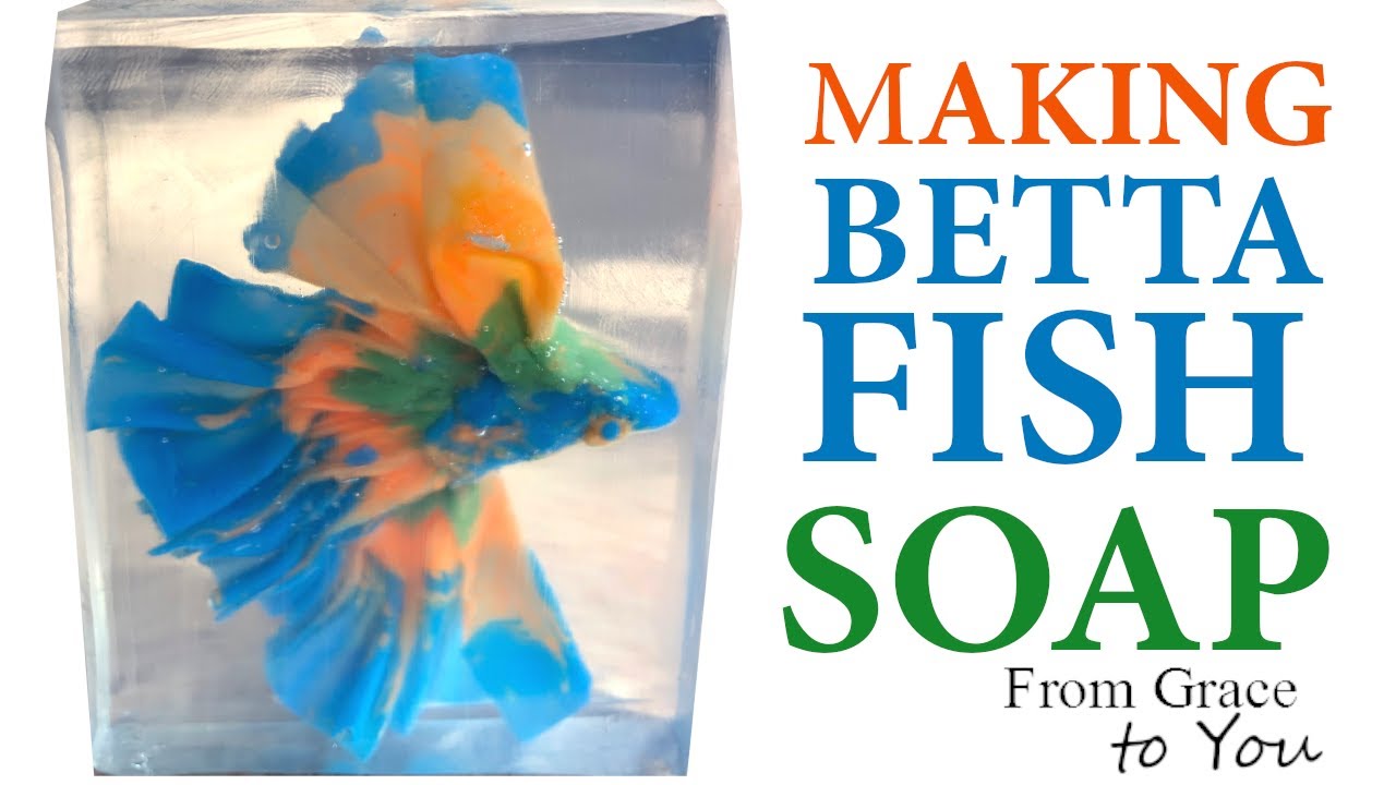 Making Melt and Pour Soap Encased Cold Process Soap Betta Fish