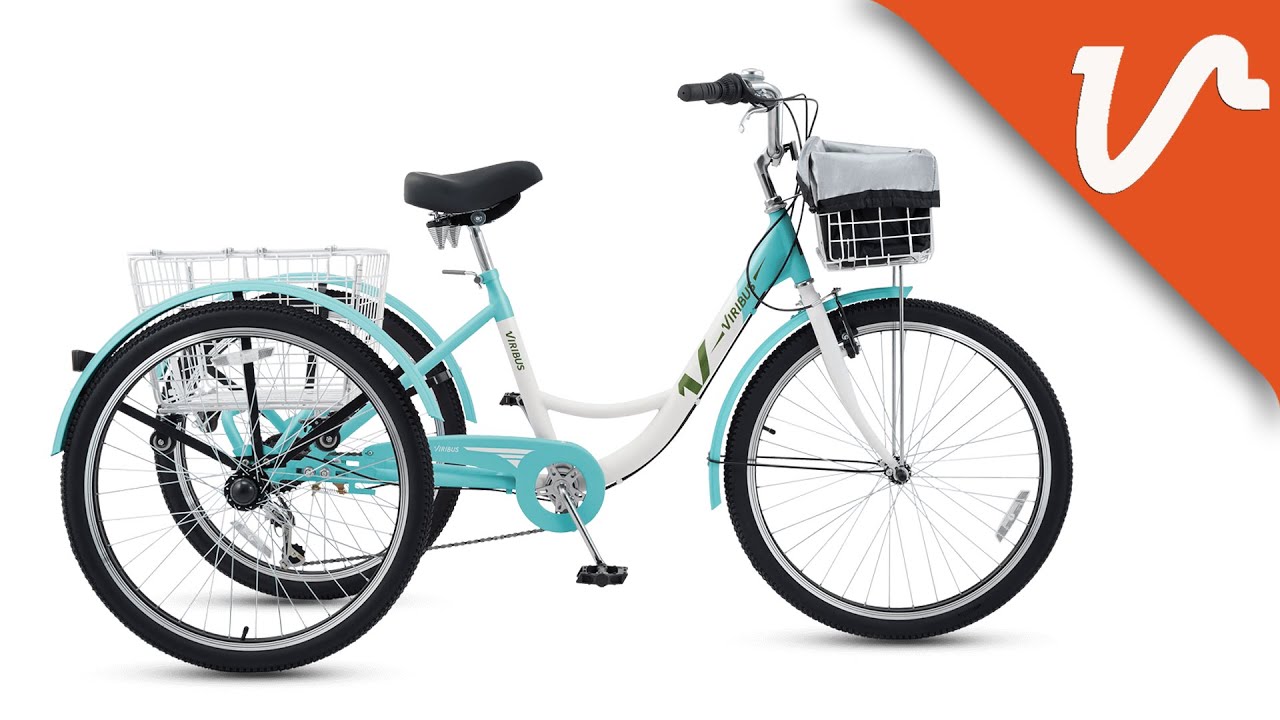 Viribus VB1 City Adult Tricycle with Dual Baskets