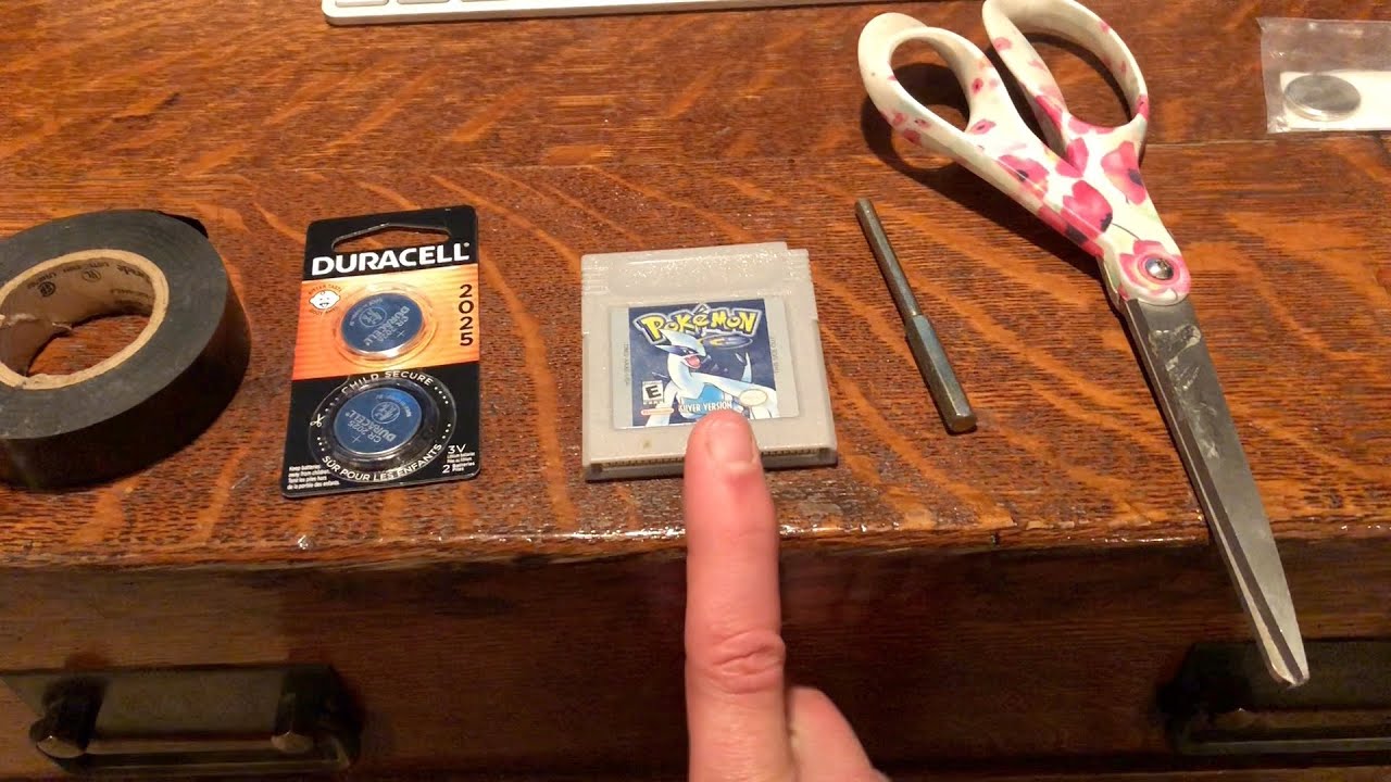 Replacing the CR2025 Watch Battery in Pokemon Silver Game Cartridge