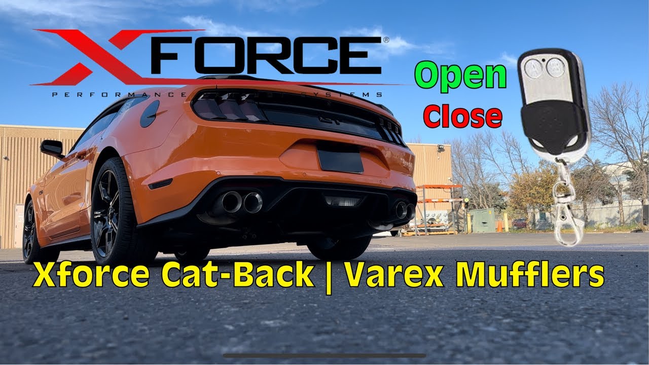 2020 Mustang GT - XForce Catback /w Varex Valved Muffler | Installation | Sound Clips