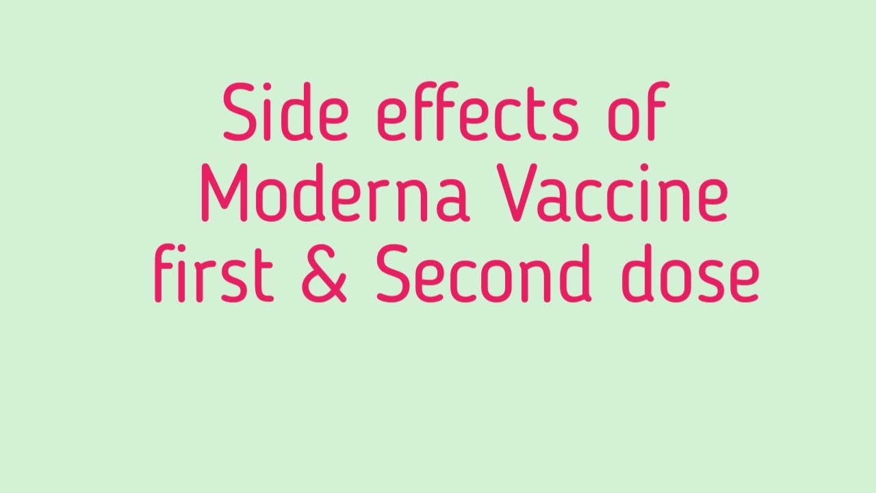 Side effects of Moderna Vaccine l Moderna Vaccine l first dose l second dose @genako3530