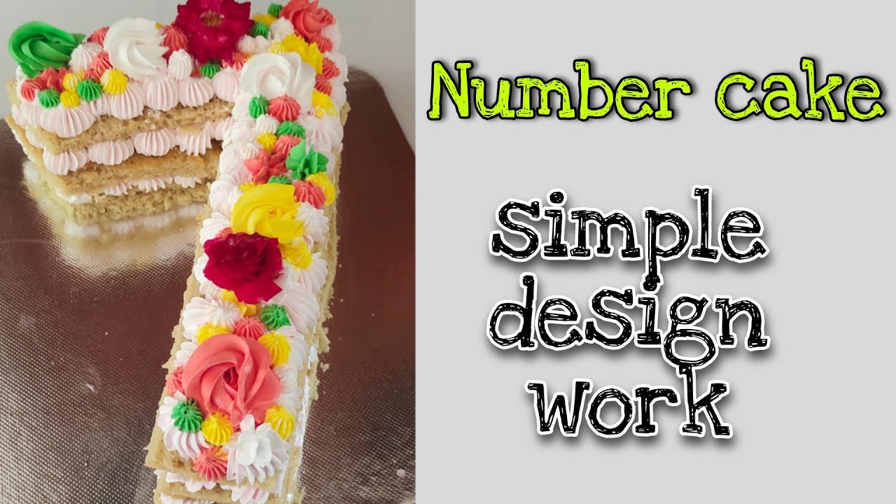 Number  cake/7 cake simple steps and designed by Homely Bakes