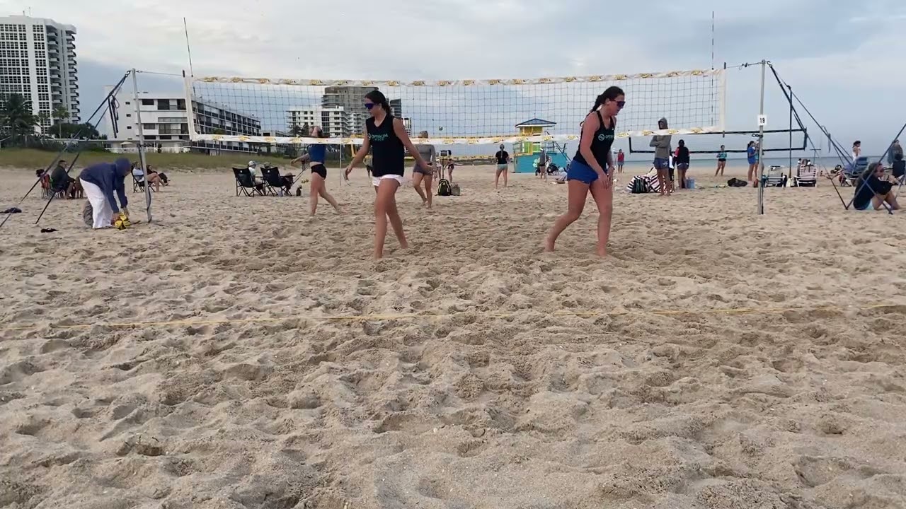 Half of set 3 Elsa Straugh and Ayla Young PDBVA versus optimum line one