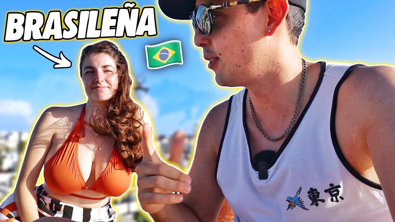 INVITO a BRASILEÑA a NADAR a MI CASA! 🇧🇷