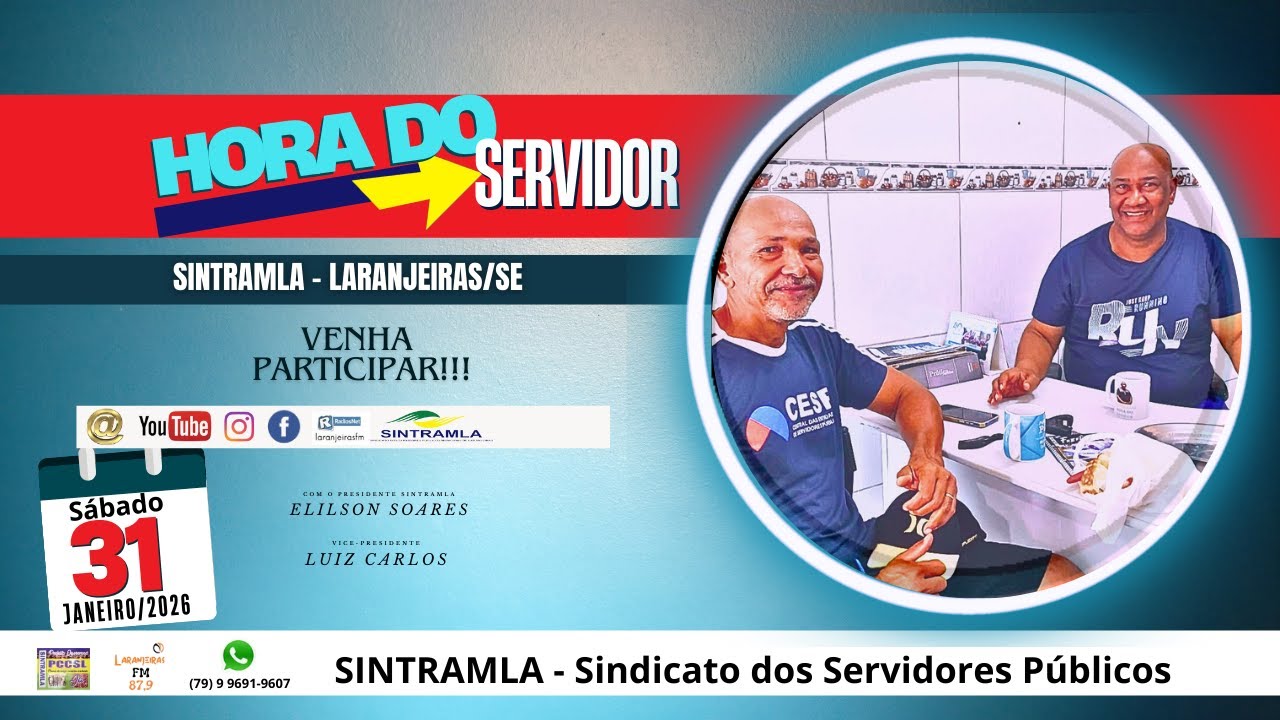 HORA DO SERVIDOR - SÁBADO, 31 DE JANEIRO DE 2026