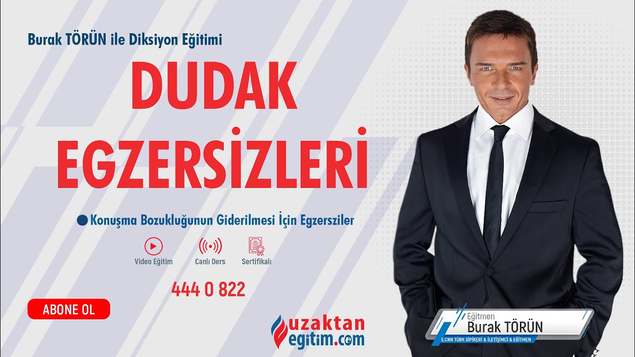 Dudak Egzersizleri - Diksiyon Eğitimi - Uzaktan Eğitim