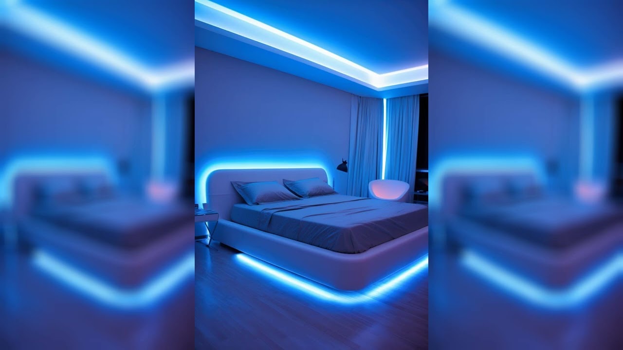 LED Lights Small Bedroom Makeover | Budget-Friendly Room Decor Ideas