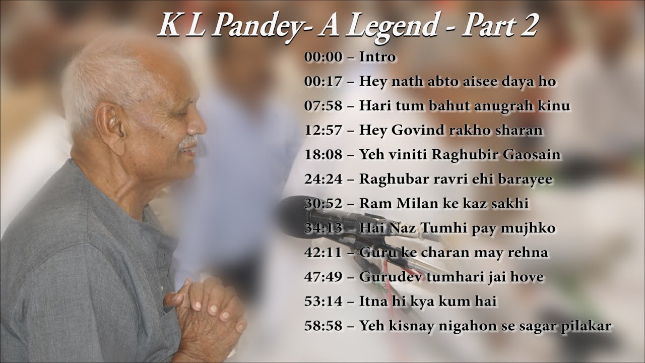 K L Pandey A Legend Part 2