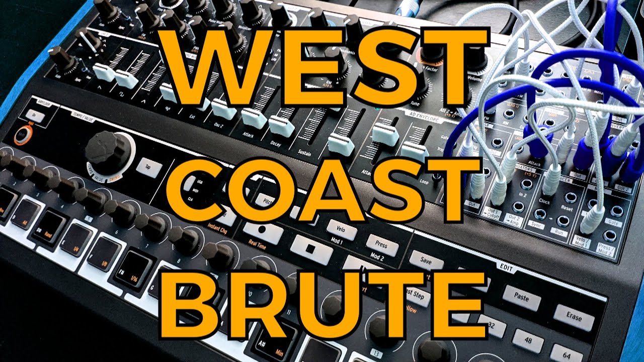 Arturia Minibrute 2S - Let's Build a... West Coast-y, Buchla-ish, Music-Easle-eque Patch!