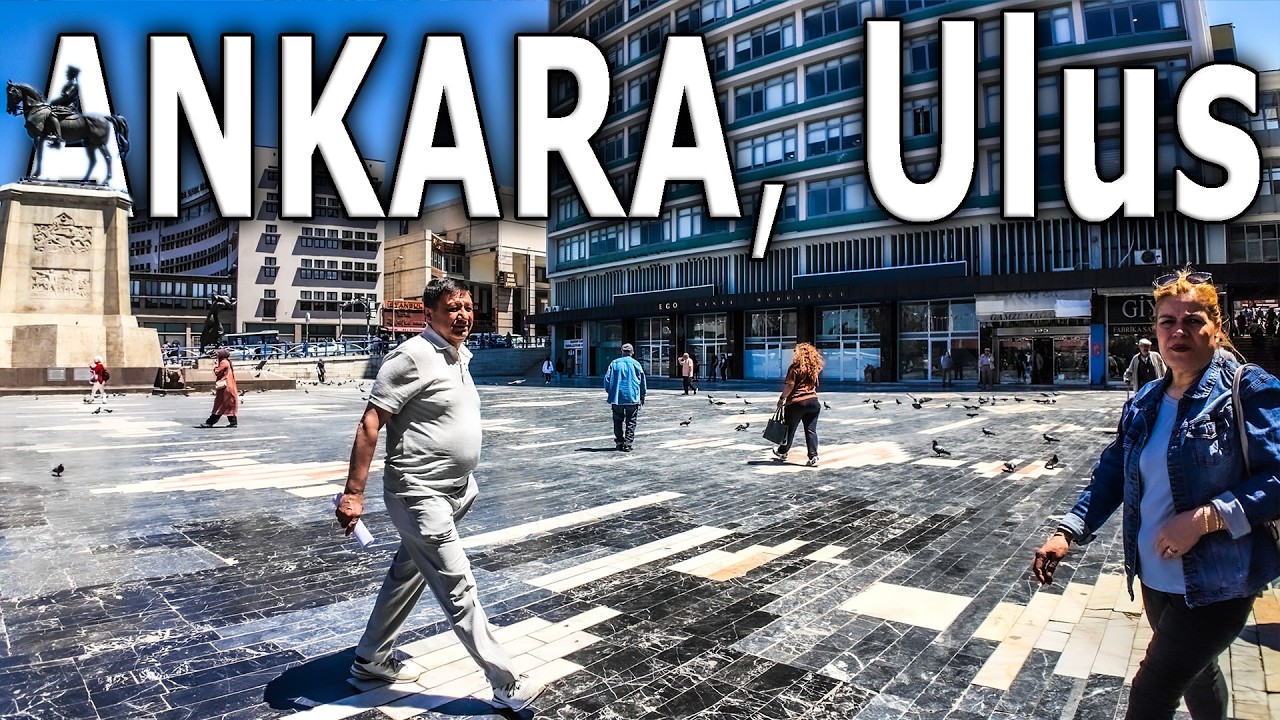 ANKARA Ulus Meydanı ve Civarı Y&uuml;r&uuml;y&uuml;ş Turu | Explore Turkiye's Capital in 4K