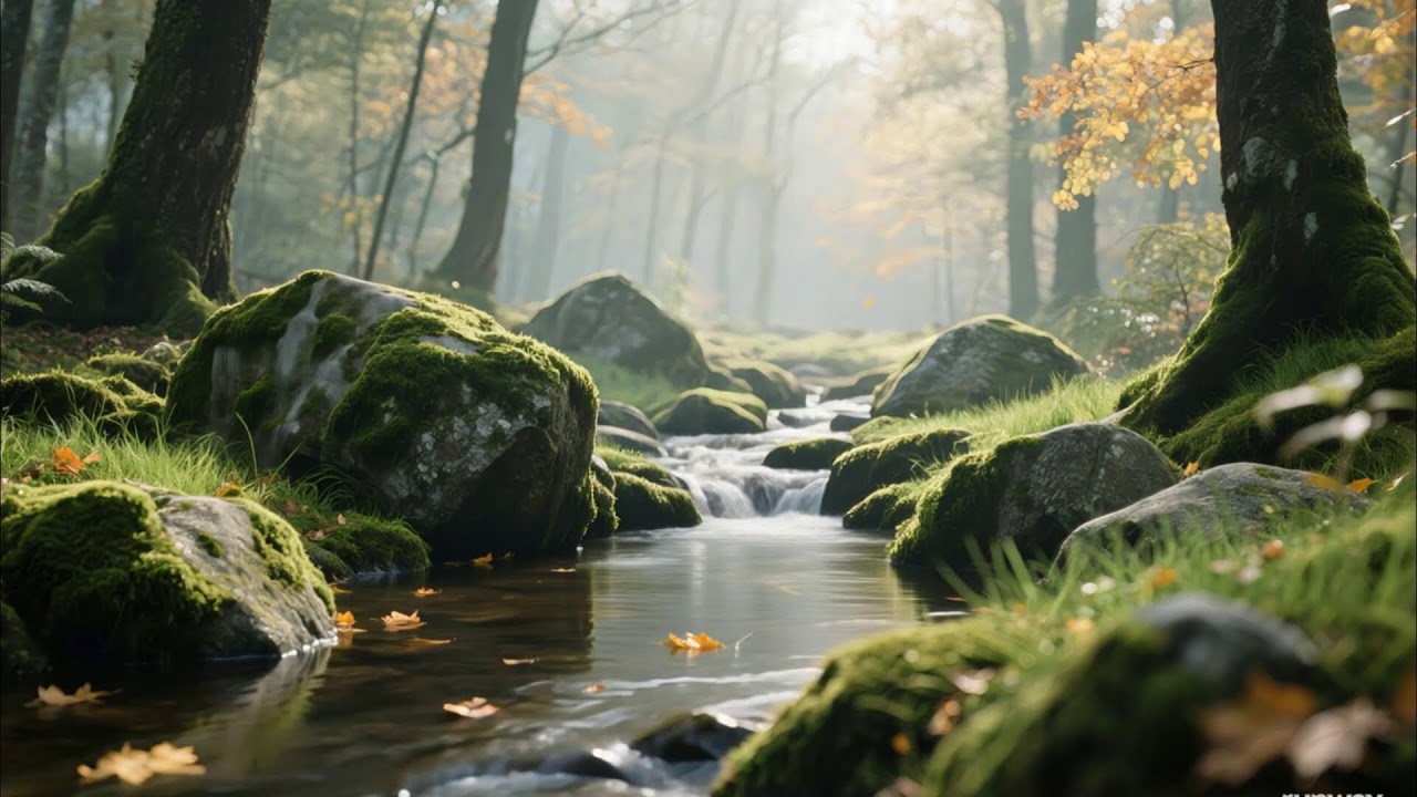 Gentle Piano Music & Water Sounds | Calm Your Mind and Meditate 🌹 Relaxing,Calm Music 3
