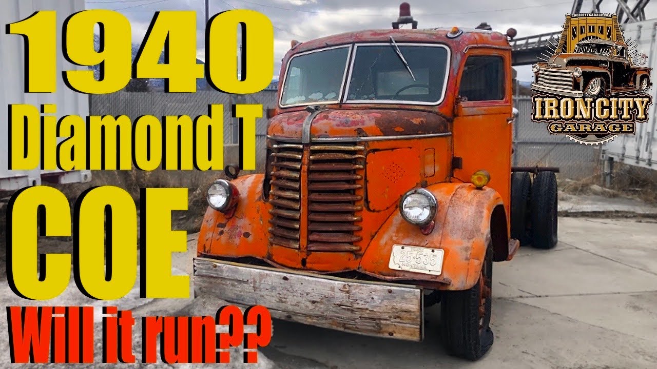 Редкий эвакуатор Diamond T COE 1940 года выпуска. Будет ли он работать после 60 лет? Сельскохозяй...