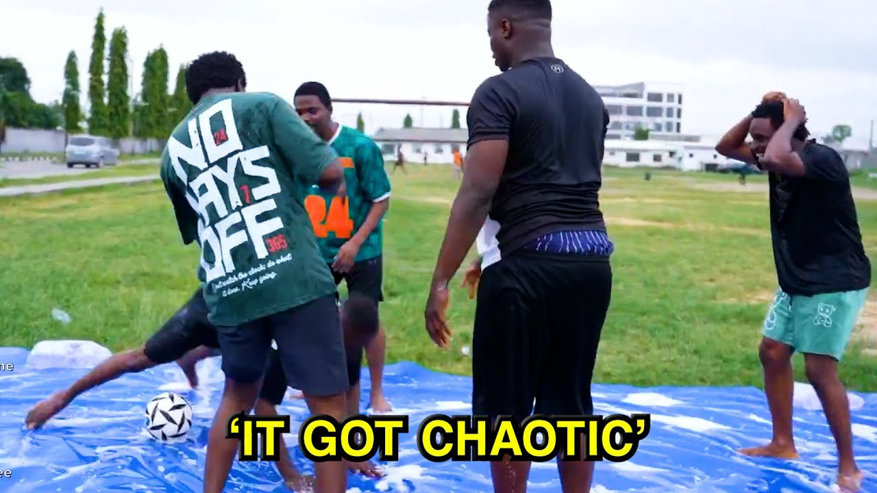 Shank Slip n Slide Football Challenge ft. Nasboi,OfficerWoos