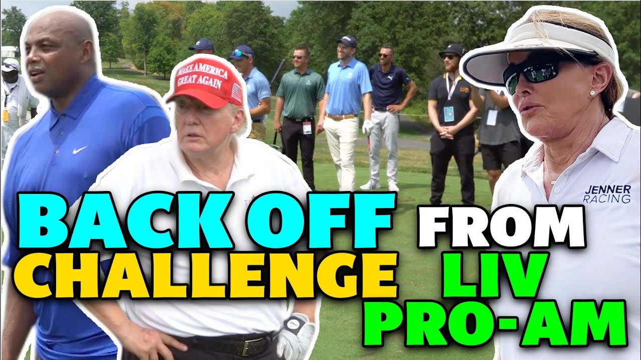 Мы поджариваем Трампа замахом в гольфе | Back Off Challenge | LIV Pro-Am