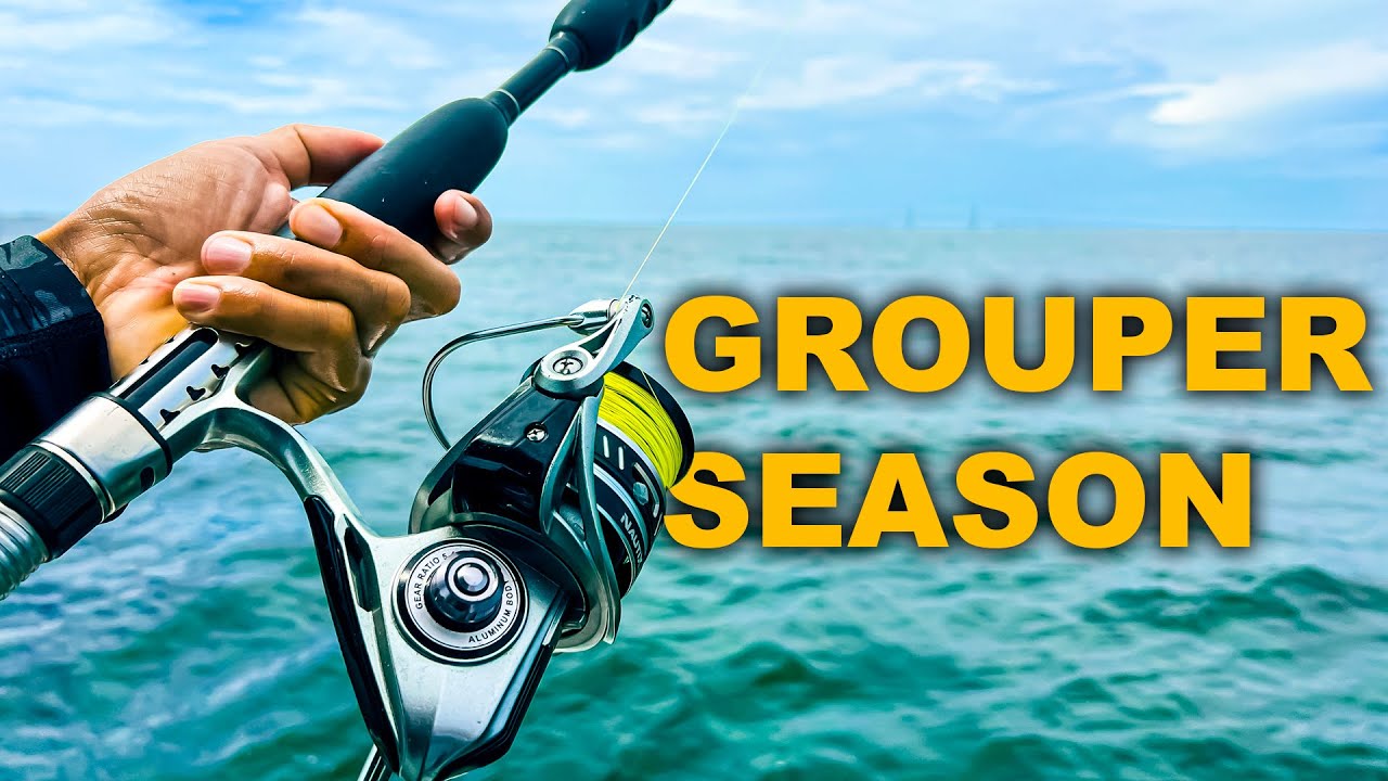 How I Fish Tampa Bay Shipping Channel For Grouper | Catch & Cook