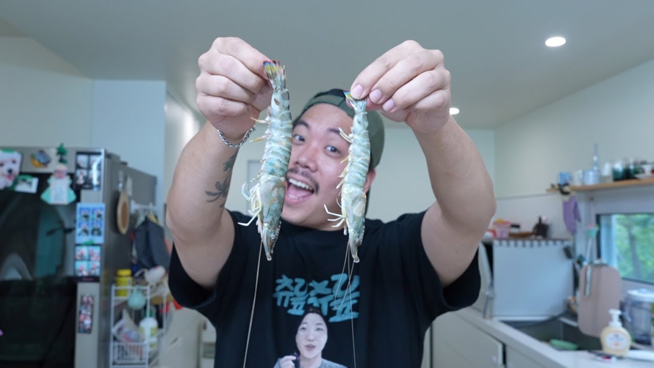 한국의 타이거새우라고 불리는 비싼 보리새우를 먹어보자!