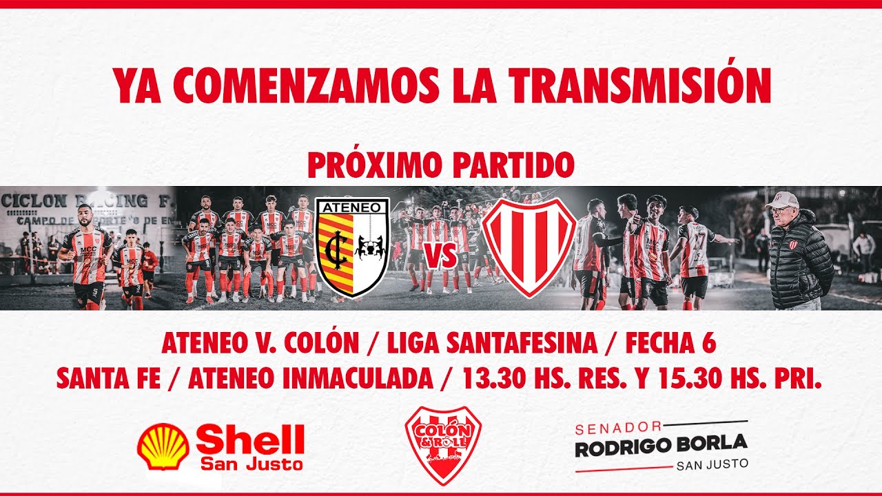 ATENEO INMACULADA V. COLÓN DE SAN JUSTO EN VIVO | Liga Santafesina - Clausura 2025 – Fecha 6