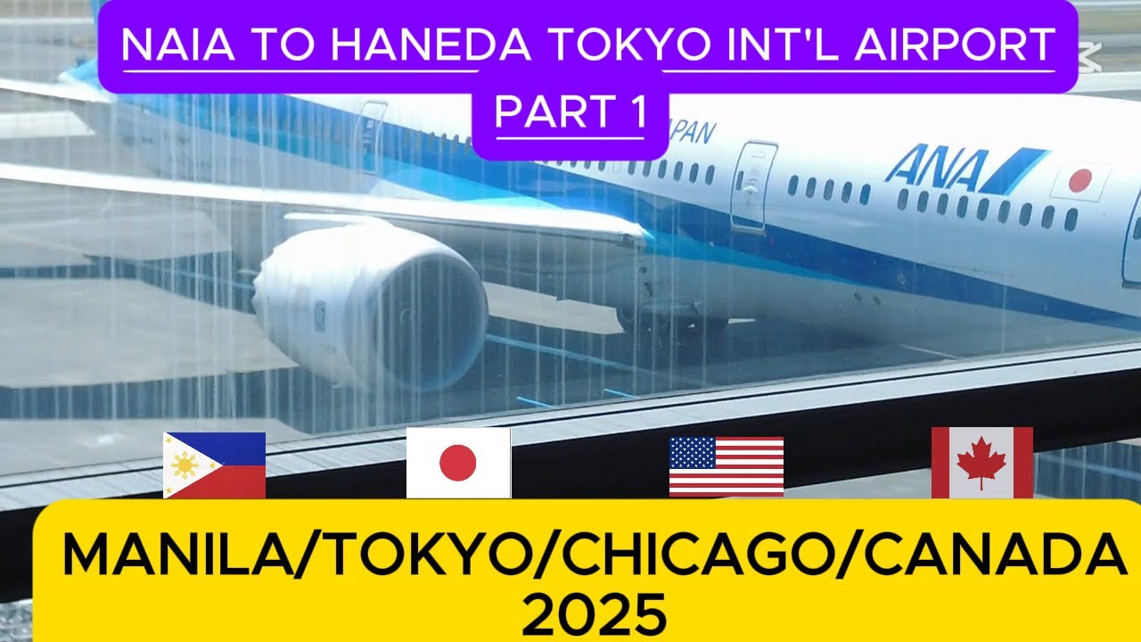 MANILA TO JAPAN-2025 via ANA (All Nippon Airways), Part 1...Exploring Tokyo Haneda Airport T3...