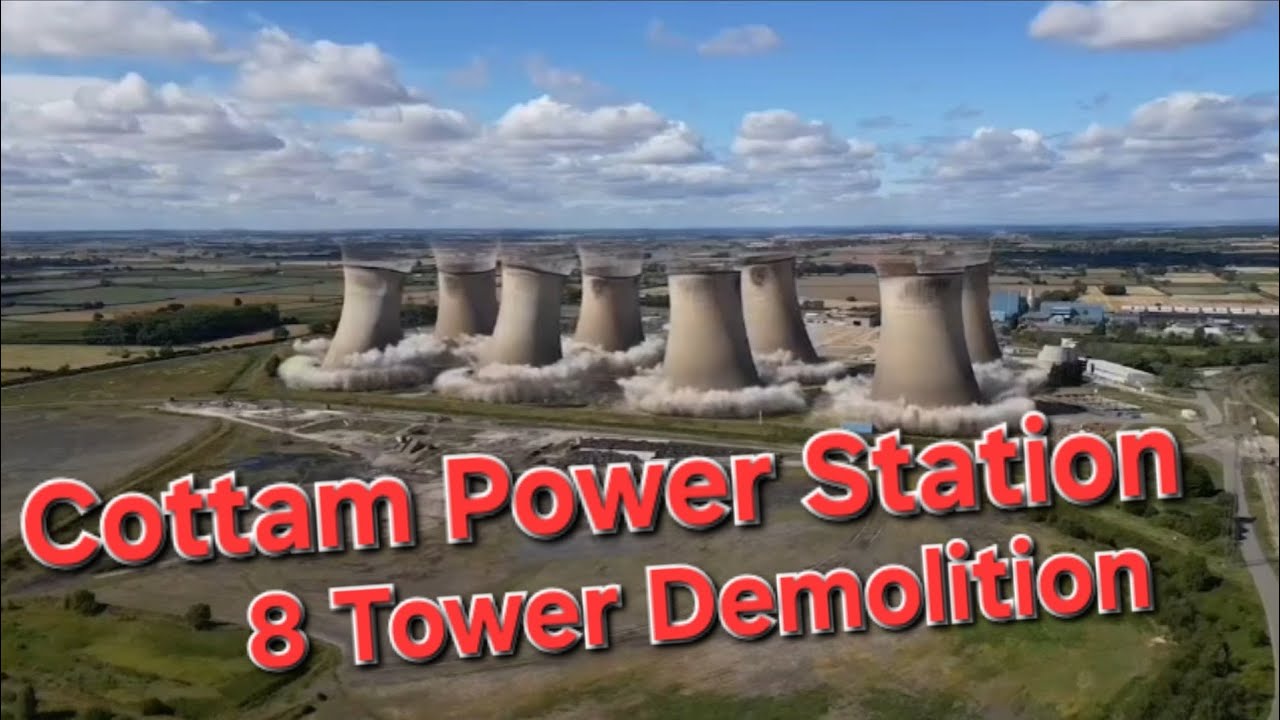Cottam Power Station- Demolition of 8 towers