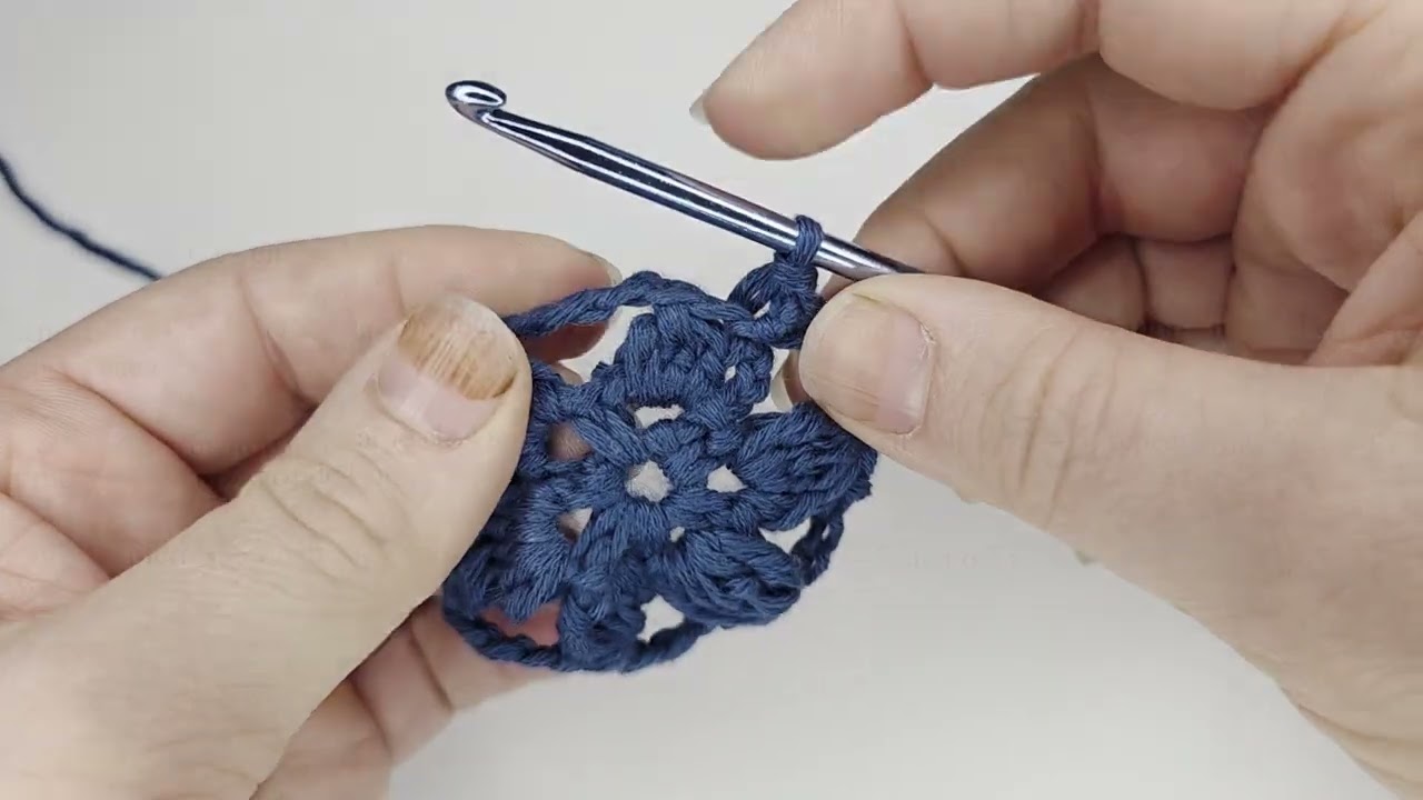 Crochet Snowflake Tutorial 3 Right-handed