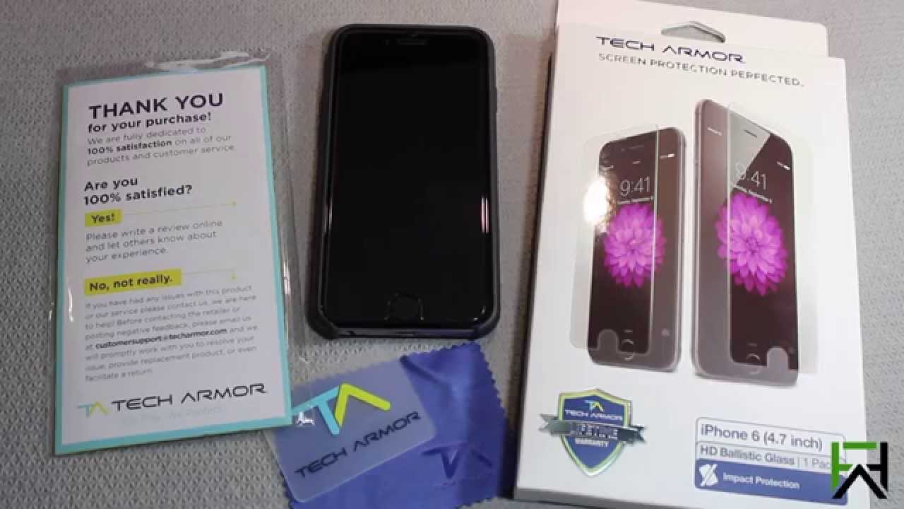 Tech Armor HD Ballistic Glass for iPhone 6 - Installation / Review