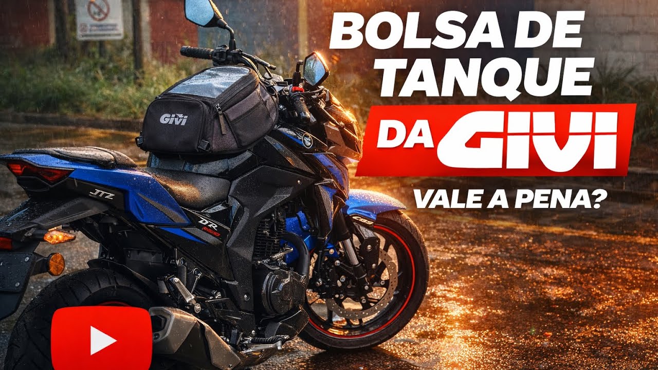 Comprei a bolsa de tanque da GIVI!!! #motos #acessorios #motovlogger 