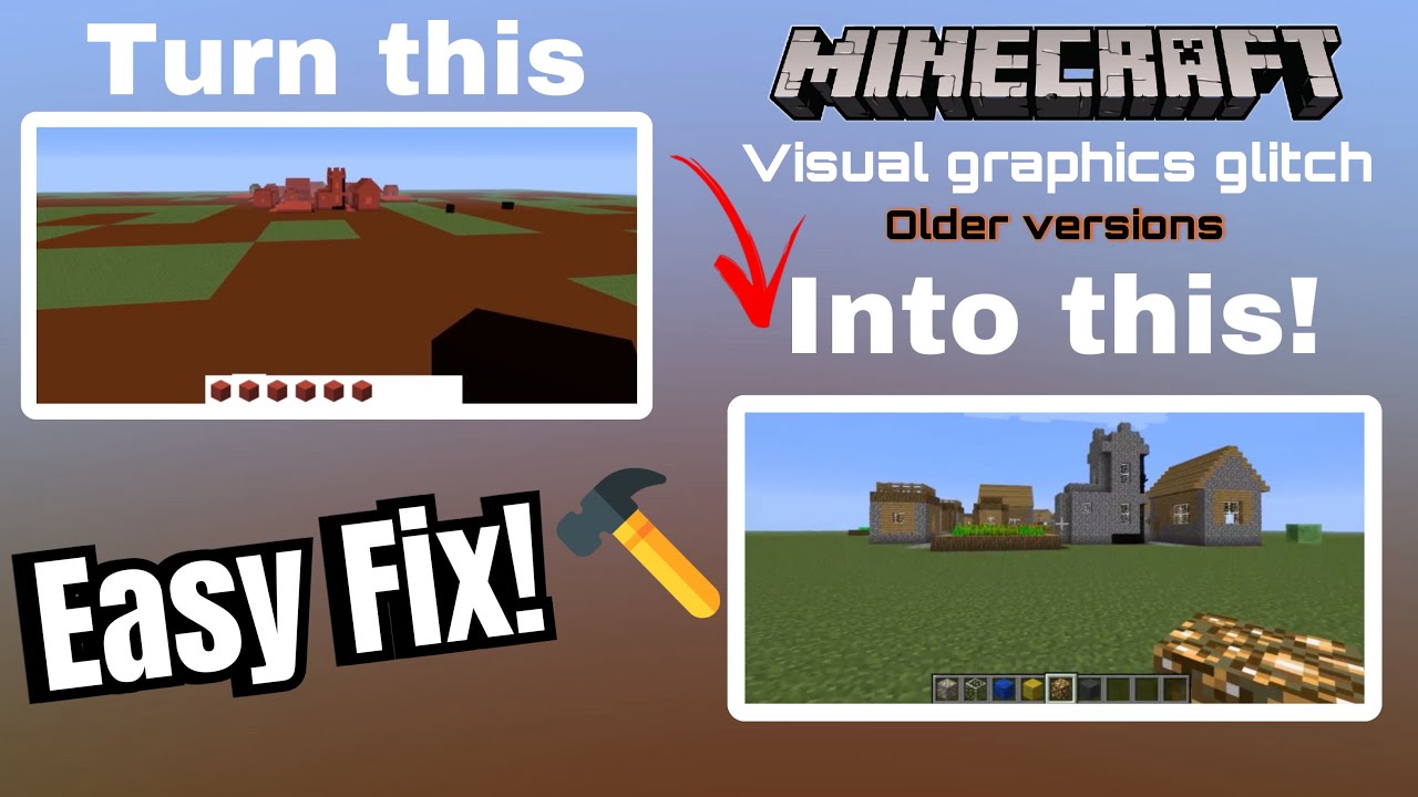 Визуальные графические и текстурные ошибки Minecraft в старых версиях. Как исправить!