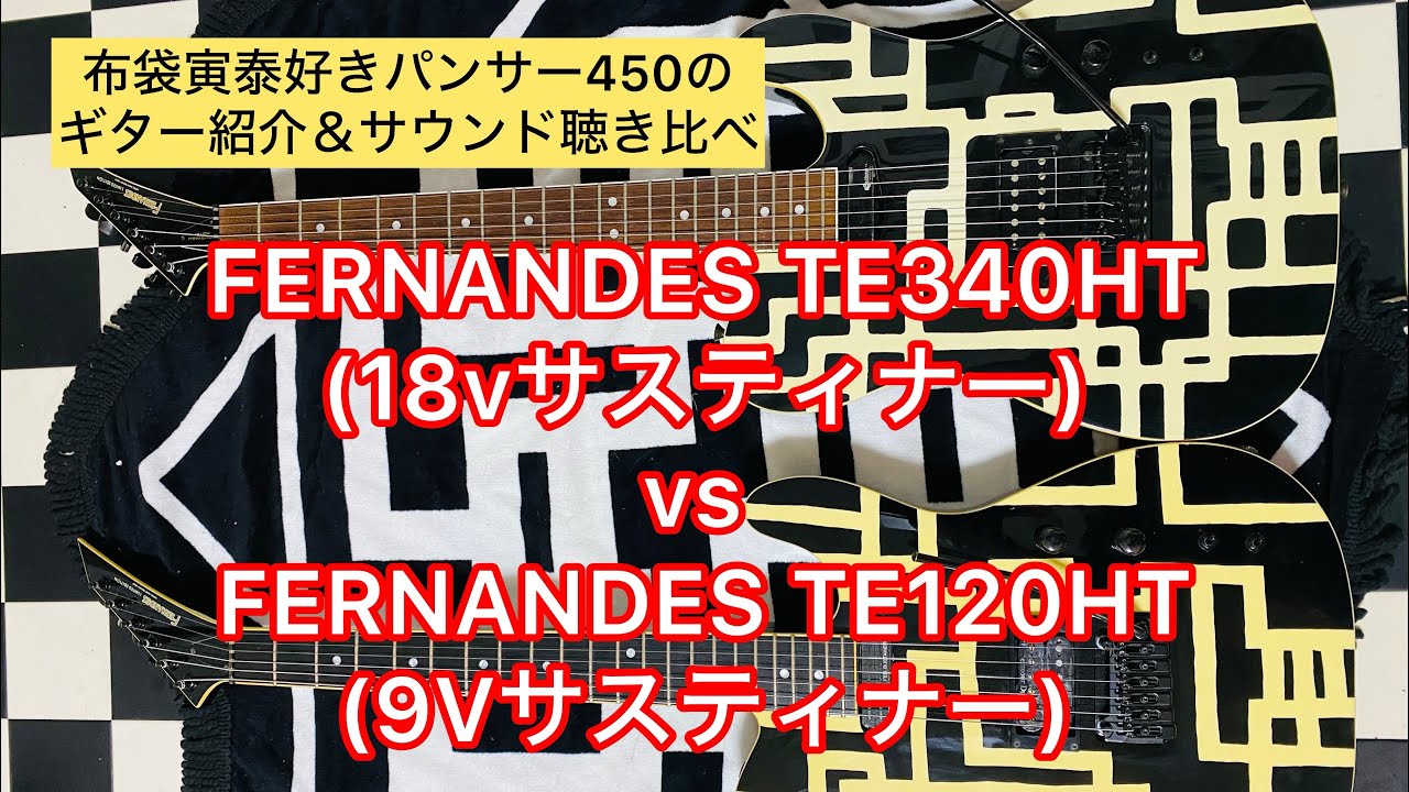 パンサー450のギター紹介＆サウンド聴き比べ 【FERNANDES TE340HT vs FERNANDES TE120HT編】