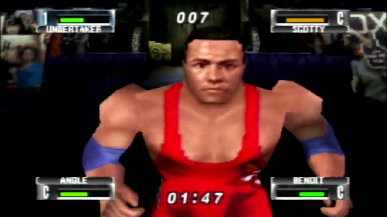 WWF No Mercy Gameplay - 8 Man Royal Rumble