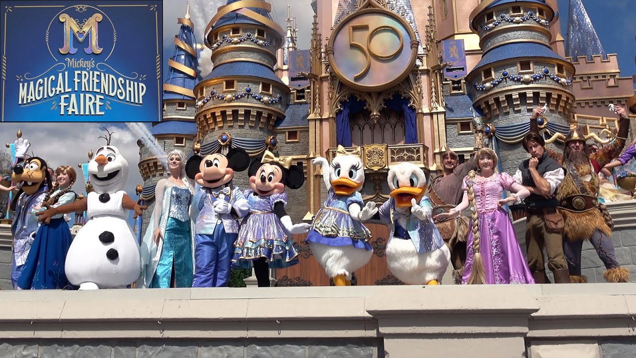 Mickey's Magical Friendship Faire Finale w/New Song - Front Row View at Magic Kingdom, Disney World