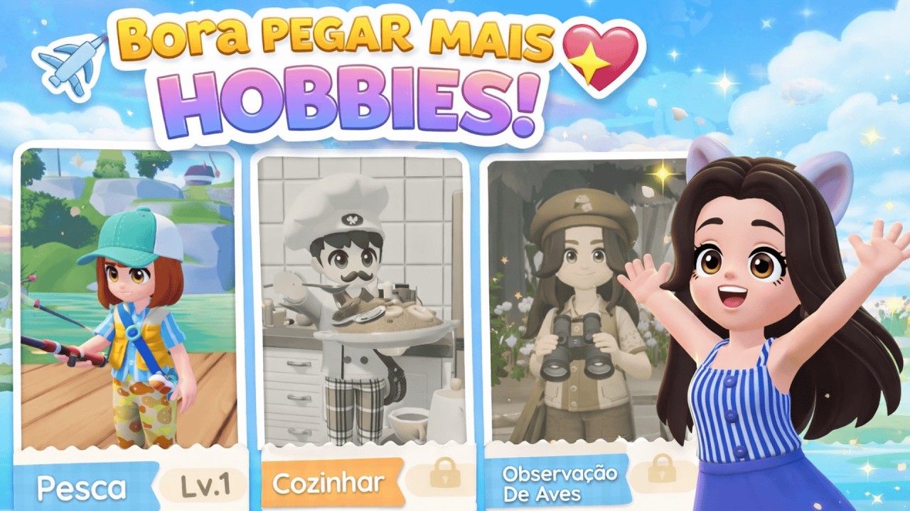 Bora pegar mais hobbies! Heartopia