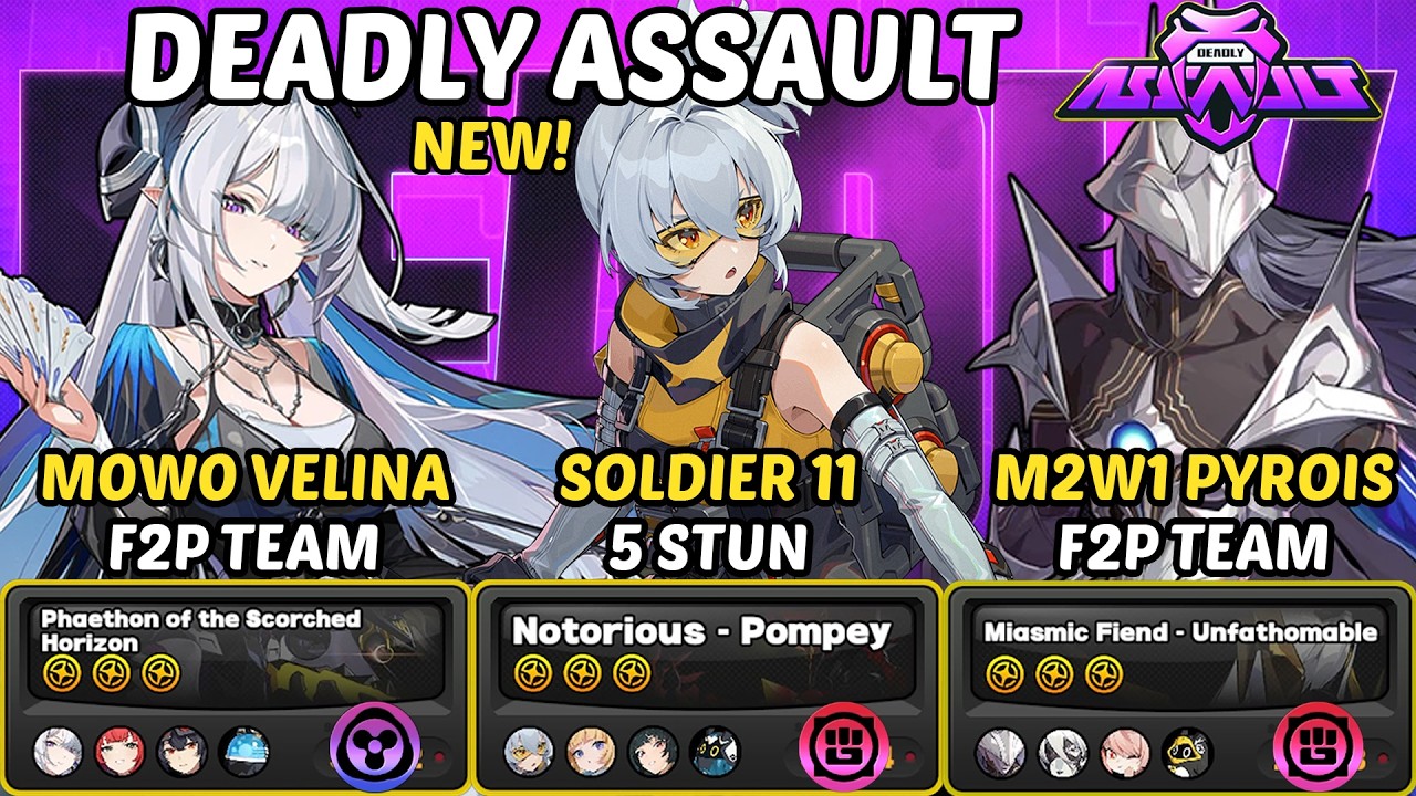 NOWY Zab&oacute;jczy atak! | F2P TEAM Velina & Soldier 11 x Norma & F2P Pyrois | Zenless Zone Zero ZZZ 3.0