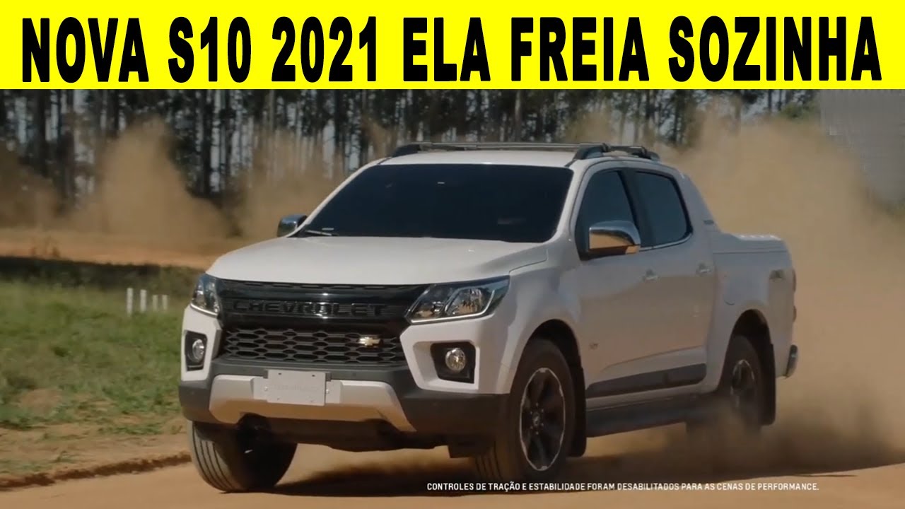 CHEGOU A NOVA CHEVROLET S10 2021 COMO FRENAGEM AUTÔNOMA E WIFI 4G DA GM
