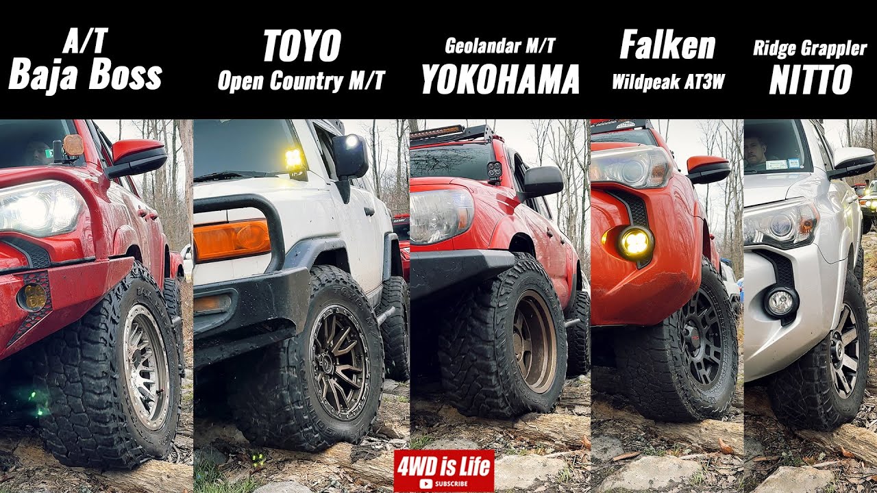 Baja Boss, TOYO, YOKOHAMA, FALKEN, NITTO - Offroad Tire Comparison