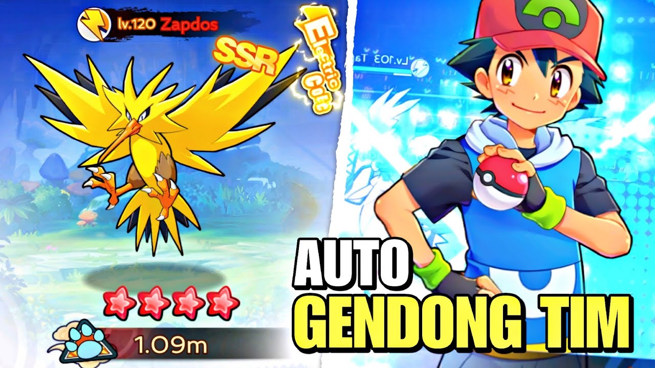 Akun F2P Wangi! Gacha & Upgrade Pokemon Zapdos B9 Auto Bantai Bantai - PKM The Power of One